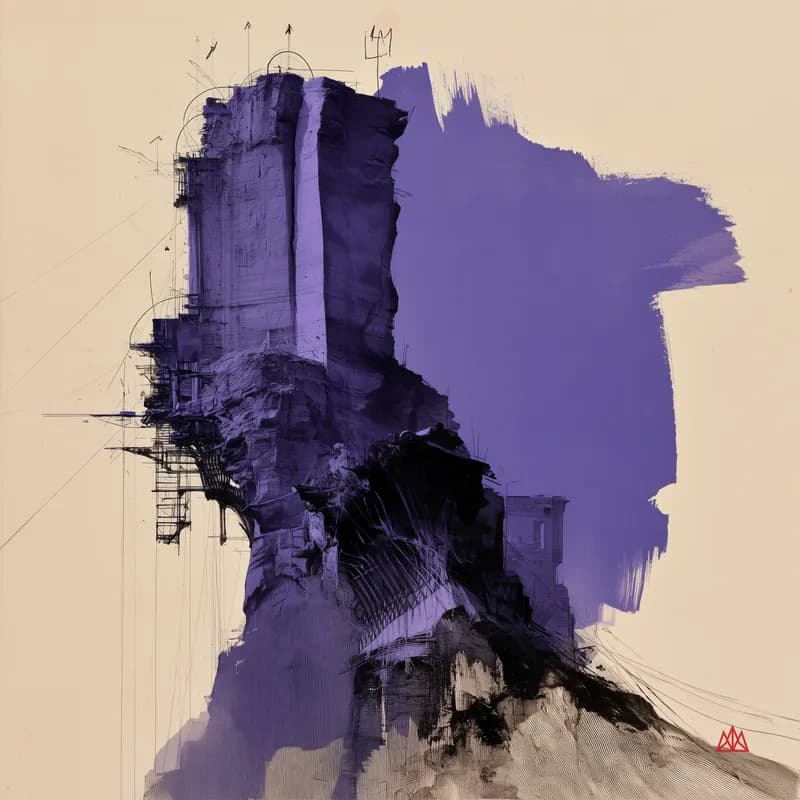 ALPINE SPINE — The Majors — artwork detail