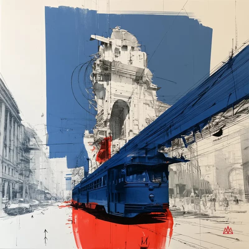 INTERURBAN — The Majors — artwork detail