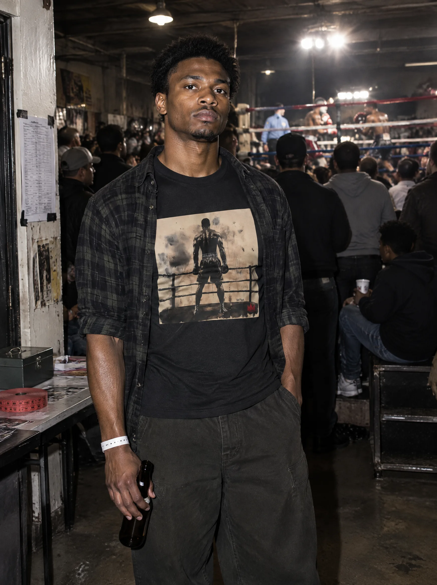 AMERICANA VII boxer tee in a training setting
