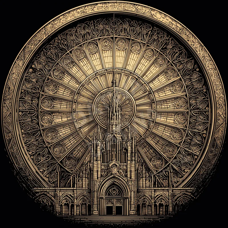 DATWA Cathedral Rose Cap artwork